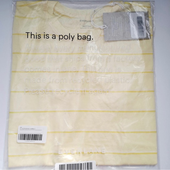 Everlane The Organic Cotton Crew T-Shirt In Yellow - Picture 5 of 5